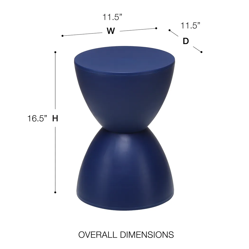 Outdoor Betawater Blue Stool - Thumbnail - Image 4