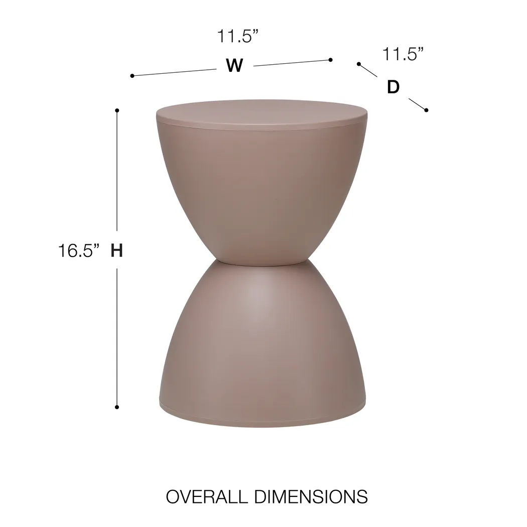Outdoor Betawater Taupe Stool - Thumbnail - Image 4