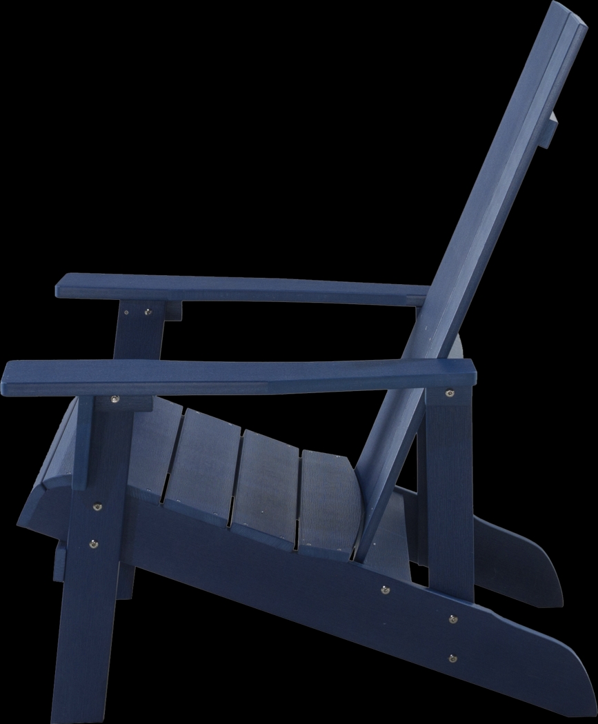 Outdoor Birchmount Blue Adirondack Chair - Thumbnail - Image 3