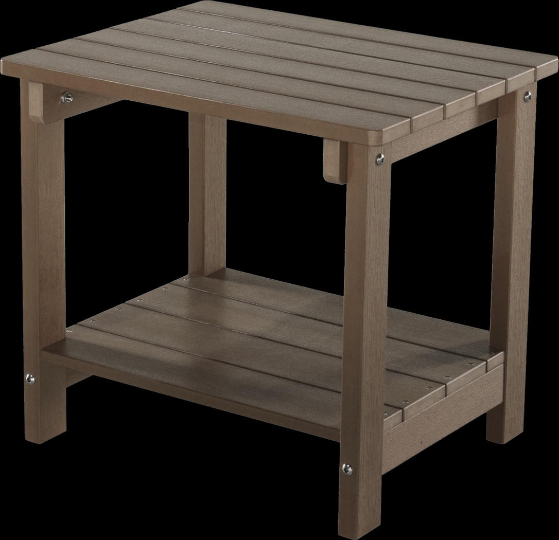 Outdoor Birchmount Brown End Table - Thumbnail - Image 1