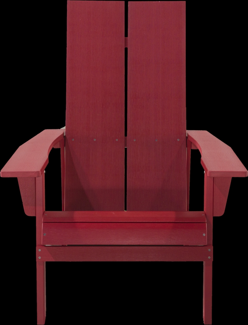 Outdoor Birchmount Red Adirondack Chair - Thumbnail - Image 2