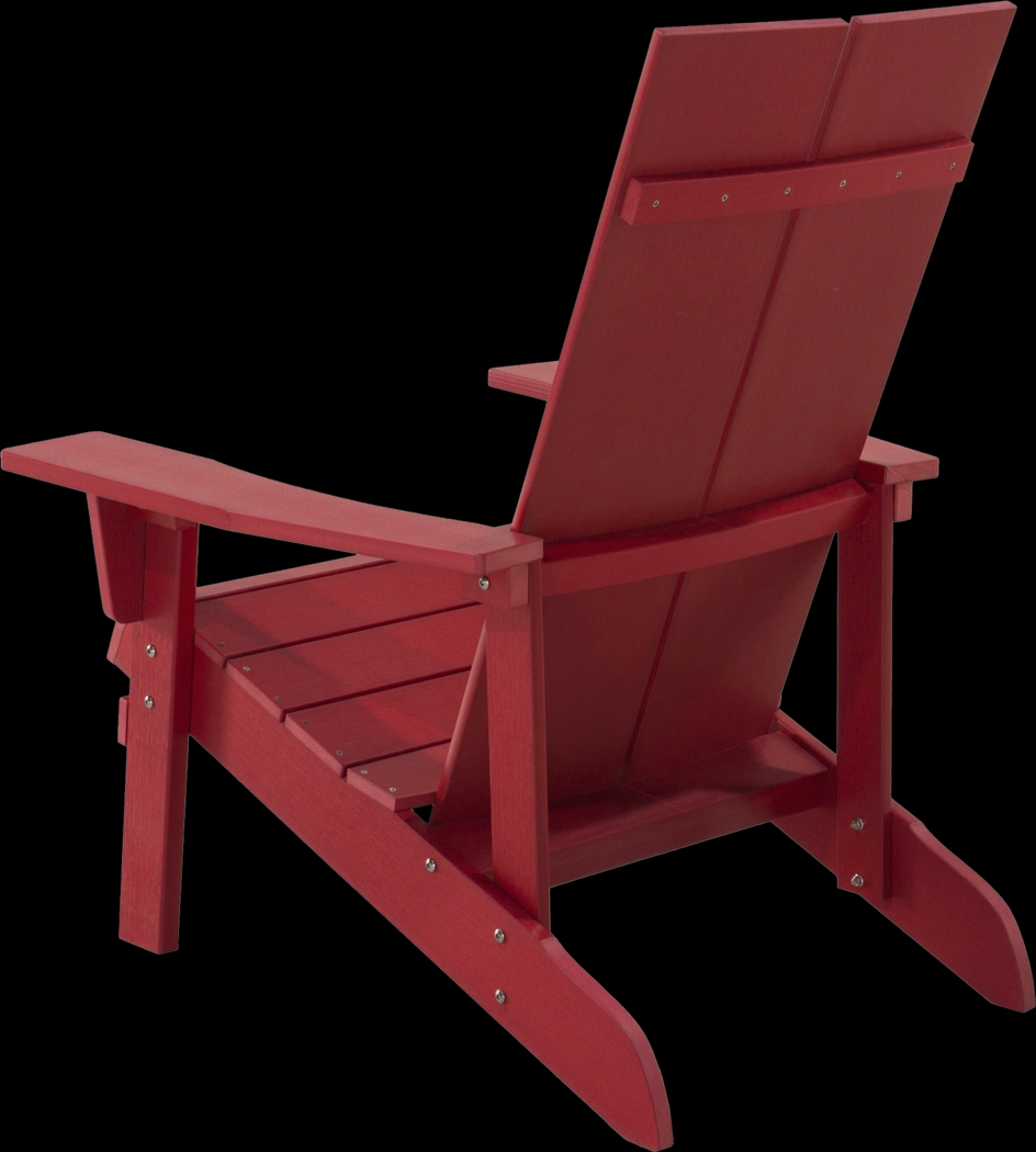 Outdoor Birchmount Red Adirondack Chair - Thumbnail - Image 4