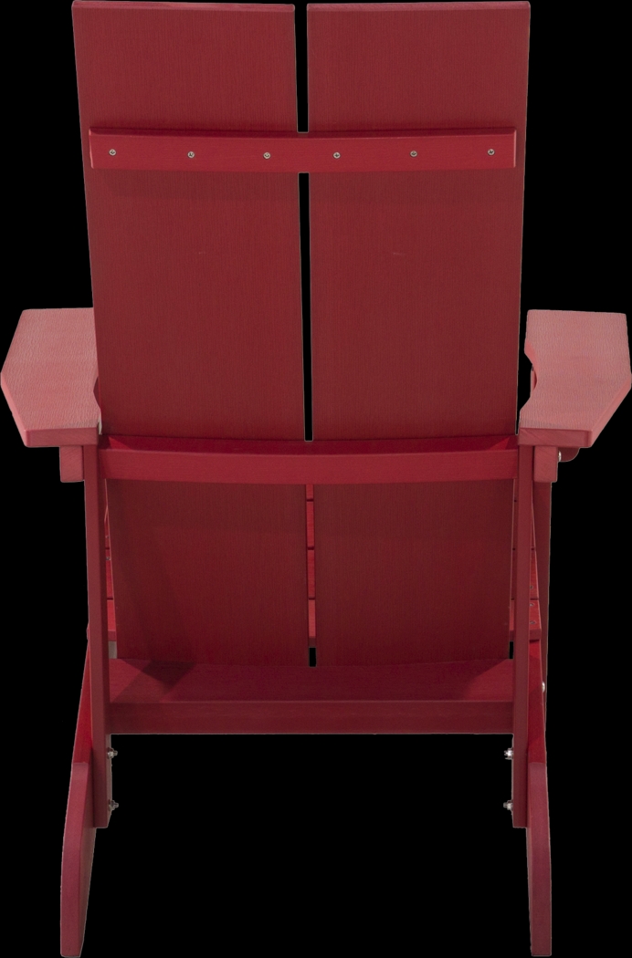 Outdoor Birchmount Red Adirondack Chair - Thumbnail - Image 5