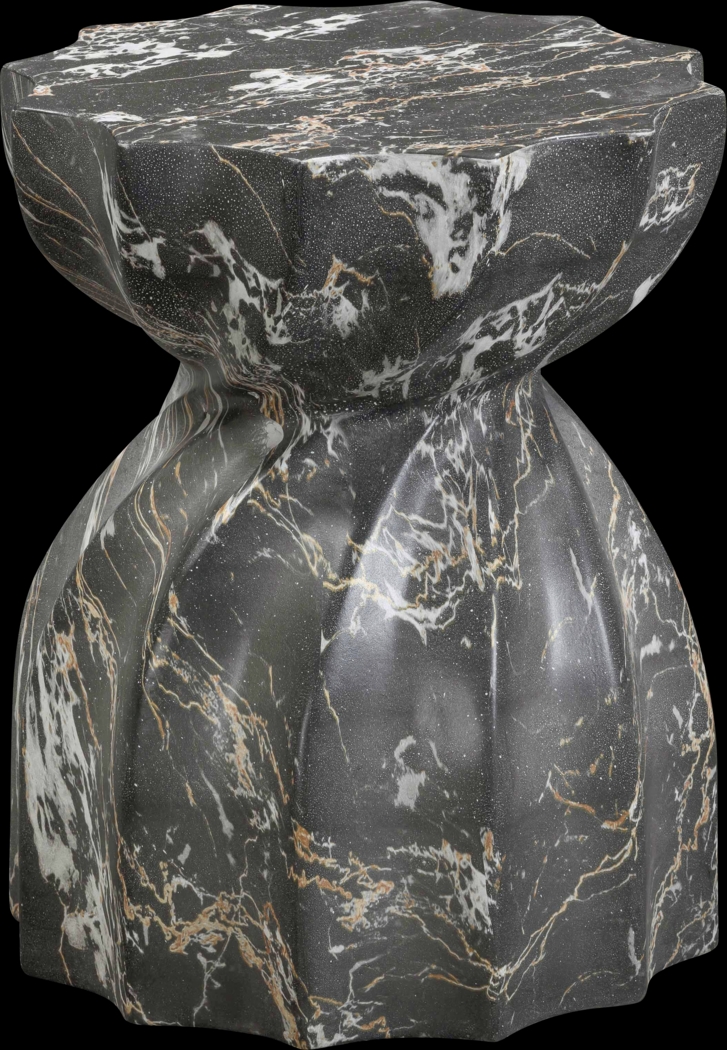 Outdoor Bonneau Black Garden Stool - Thumbnail - Image 1