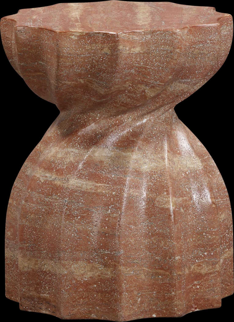 Outdoor Bonneau Red Garden Stool - Thumbnail - Image 3