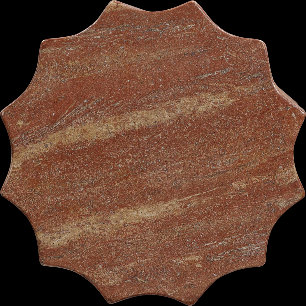 Outdoor Bonneau Red Garden Stool - Thumbnail - Image 4