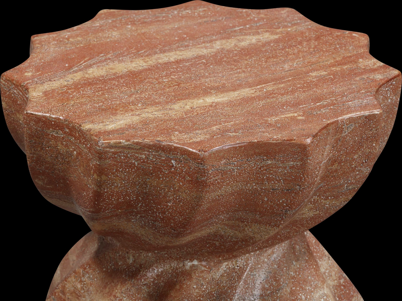 Outdoor Bonneau Red Garden Stool - Thumbnail - Image 5