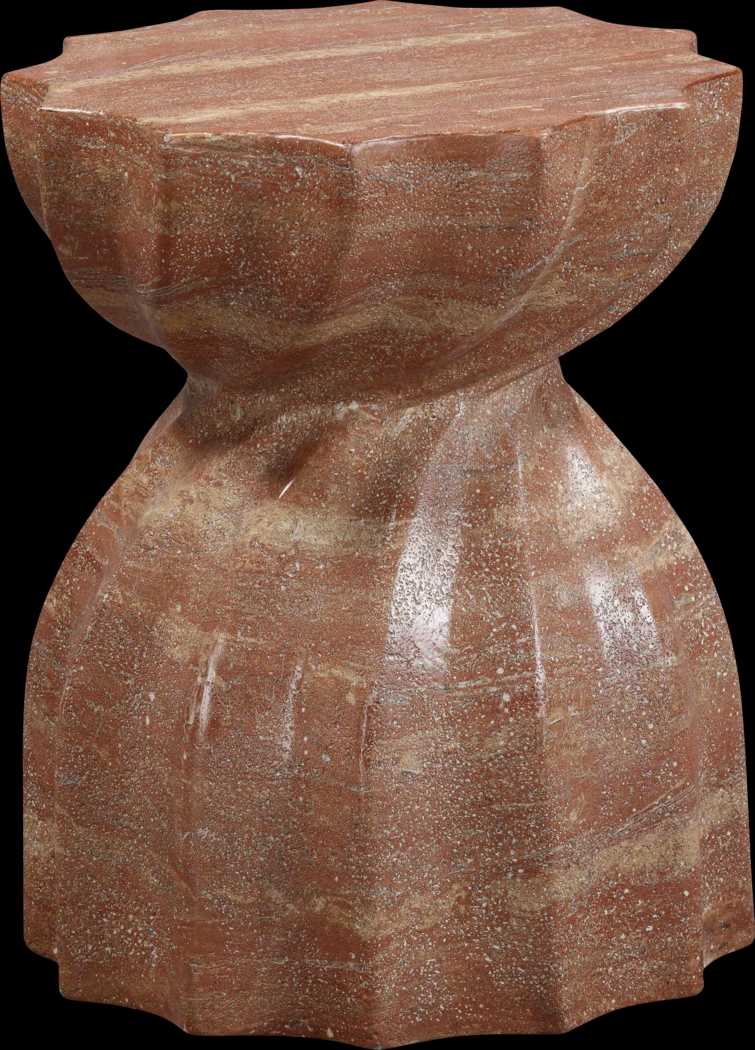 Outdoor Bonneau Red Garden Stool - Thumbnail - Image 1