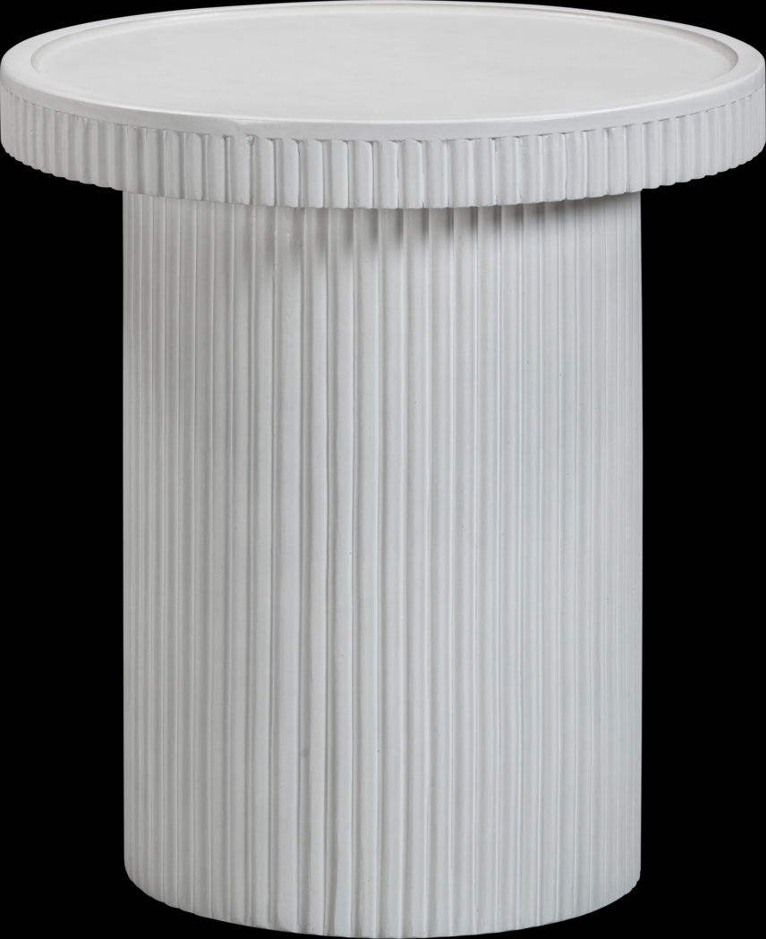 Outdoor Bowater White End Table - Thumbnail - Image 4