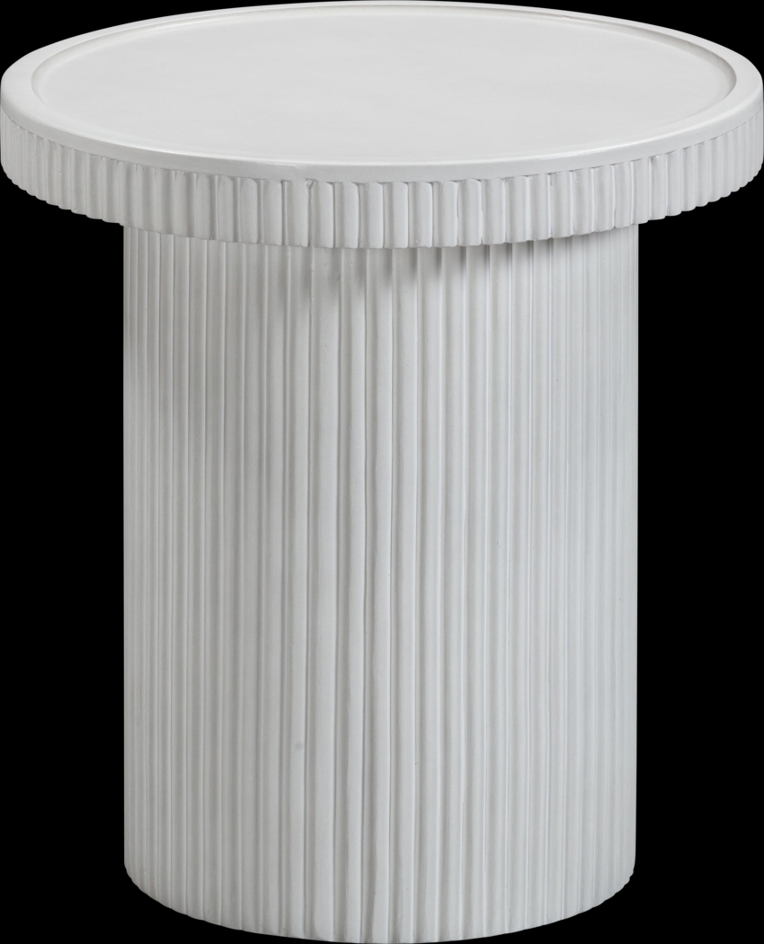 Outdoor Bowater White End Table - Thumbnail - Image 1