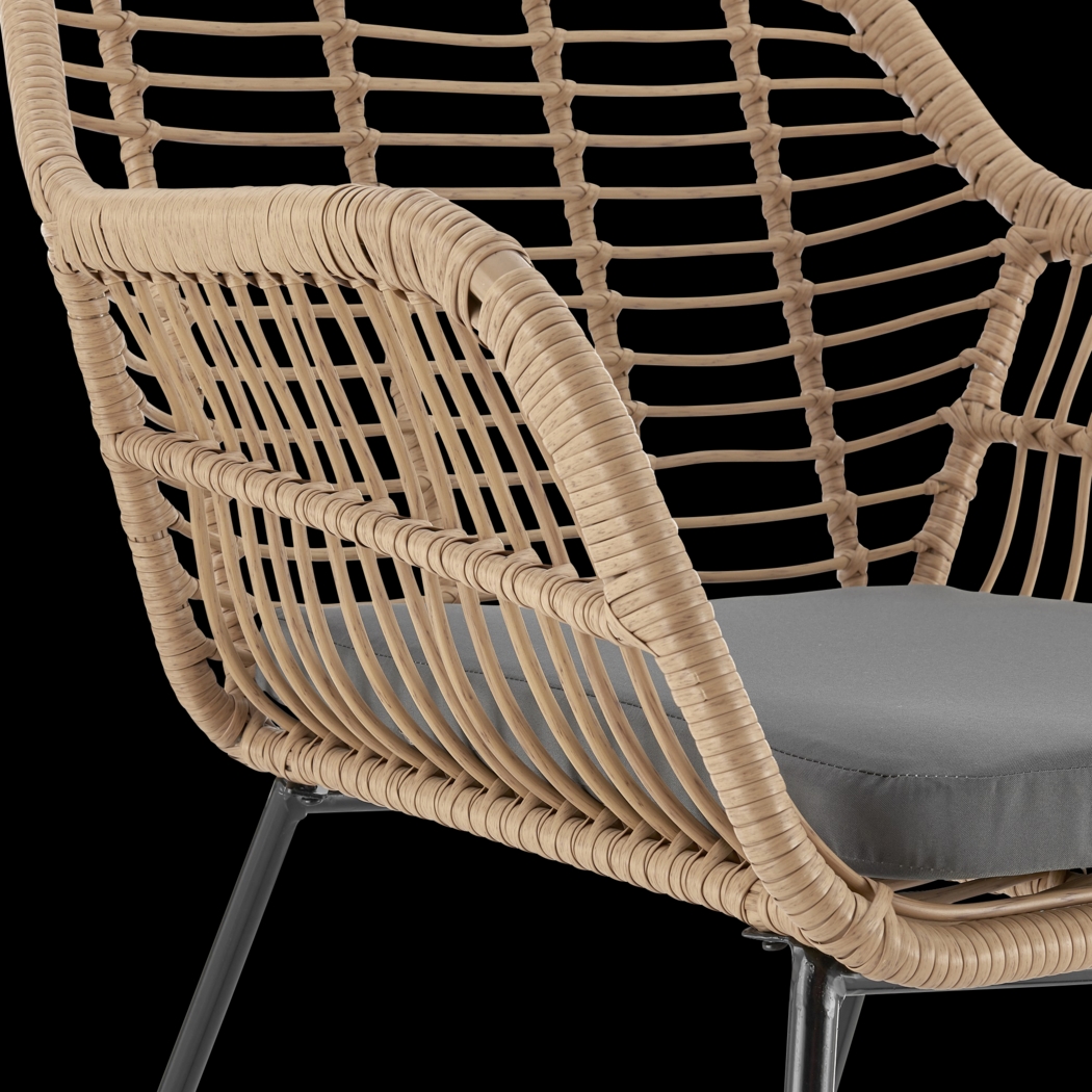 Outdoor Brahmay Gray 4 Pc Conversation Set - Thumbnail - Image 11