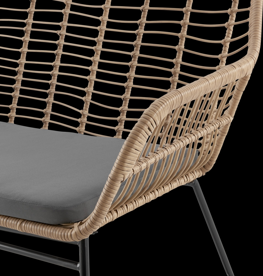 Outdoor Brahmay Gray 4 Pc Conversation Set - Thumbnail - Image 6