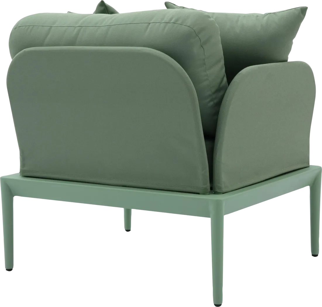 Outdoor Brenkman Green Arm Chair - Thumbnail - Image 3
