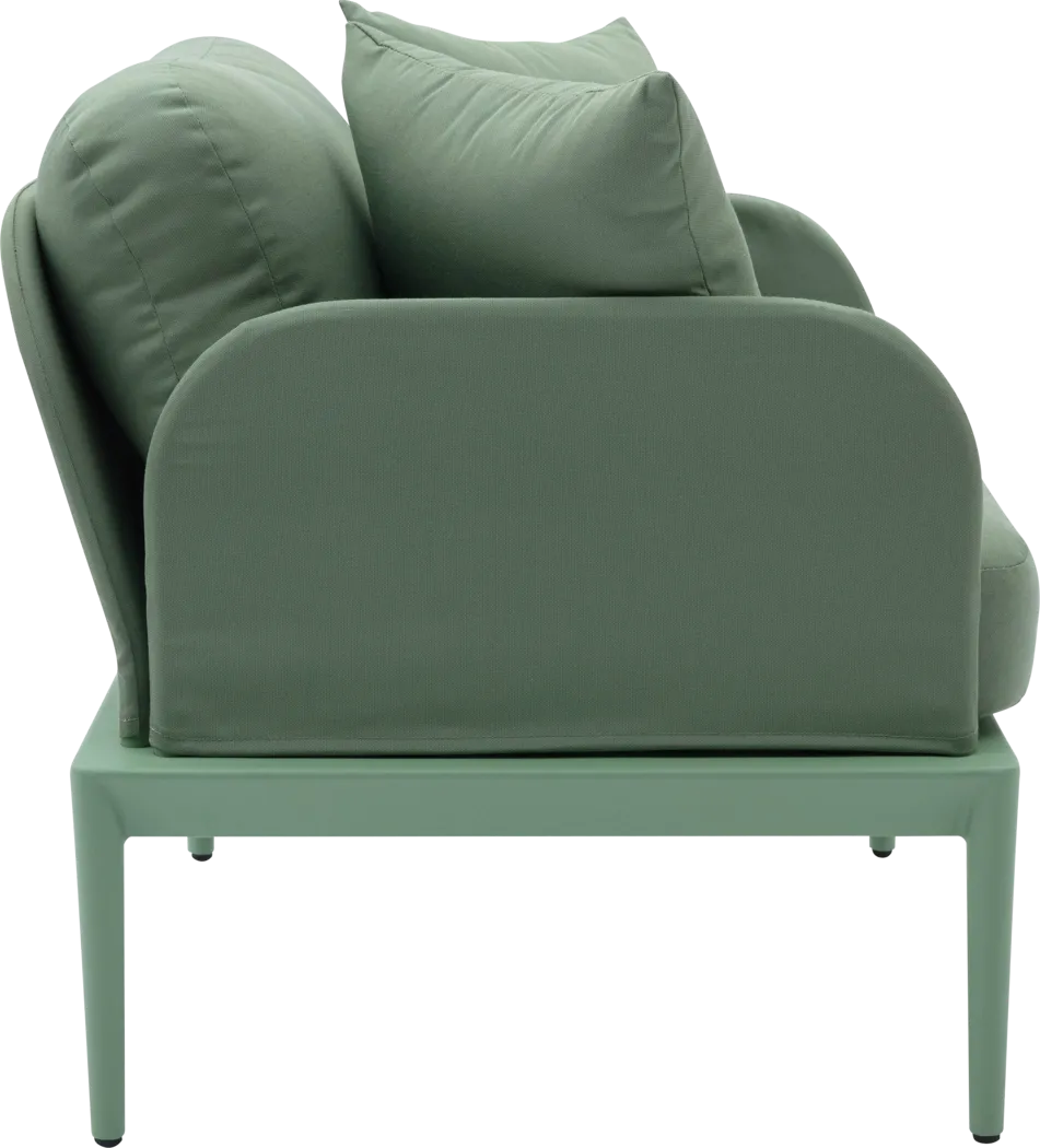 Outdoor Brenkman Green Arm Chair - Thumbnail - Image 4