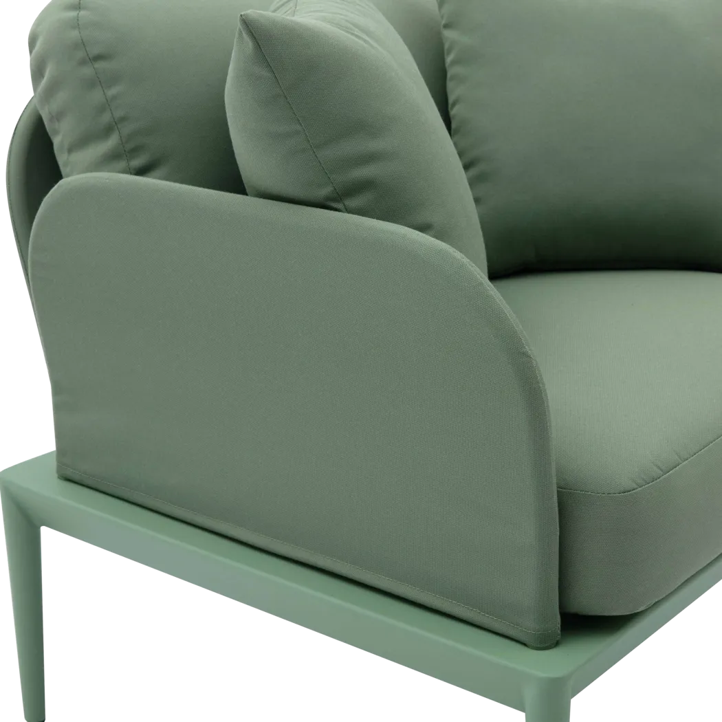 Outdoor Brenkman Green Arm Chair - Thumbnail - Image 5