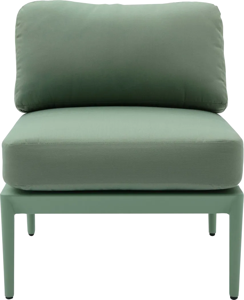 Outdoor Brenkman Green Armless Chair - Thumbnail - Image 3