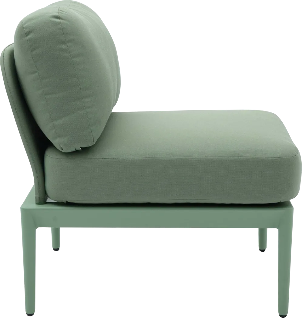 Outdoor Brenkman Green Armless Chair - Thumbnail - Image 5