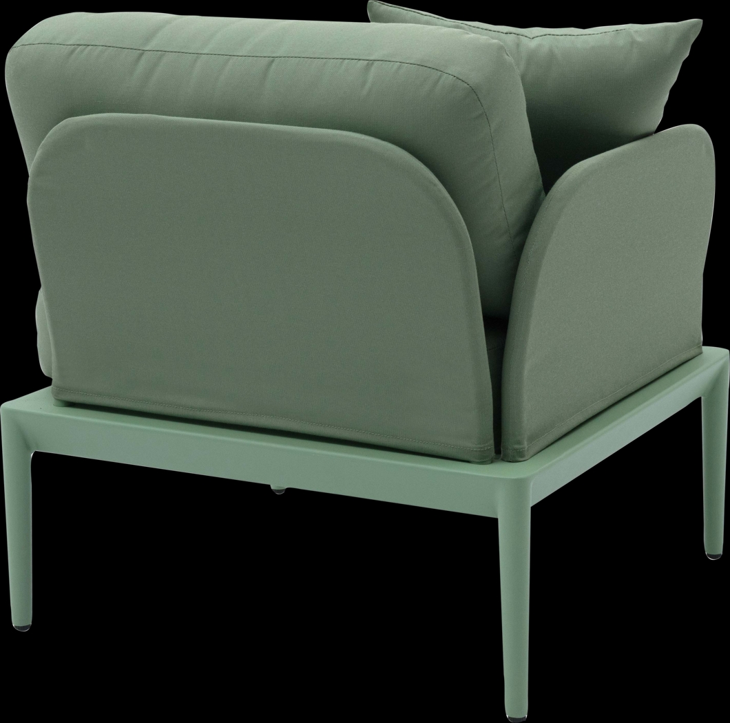 Outdoor Brenkman Green Left Corner Chair - Thumbnail - Image 3