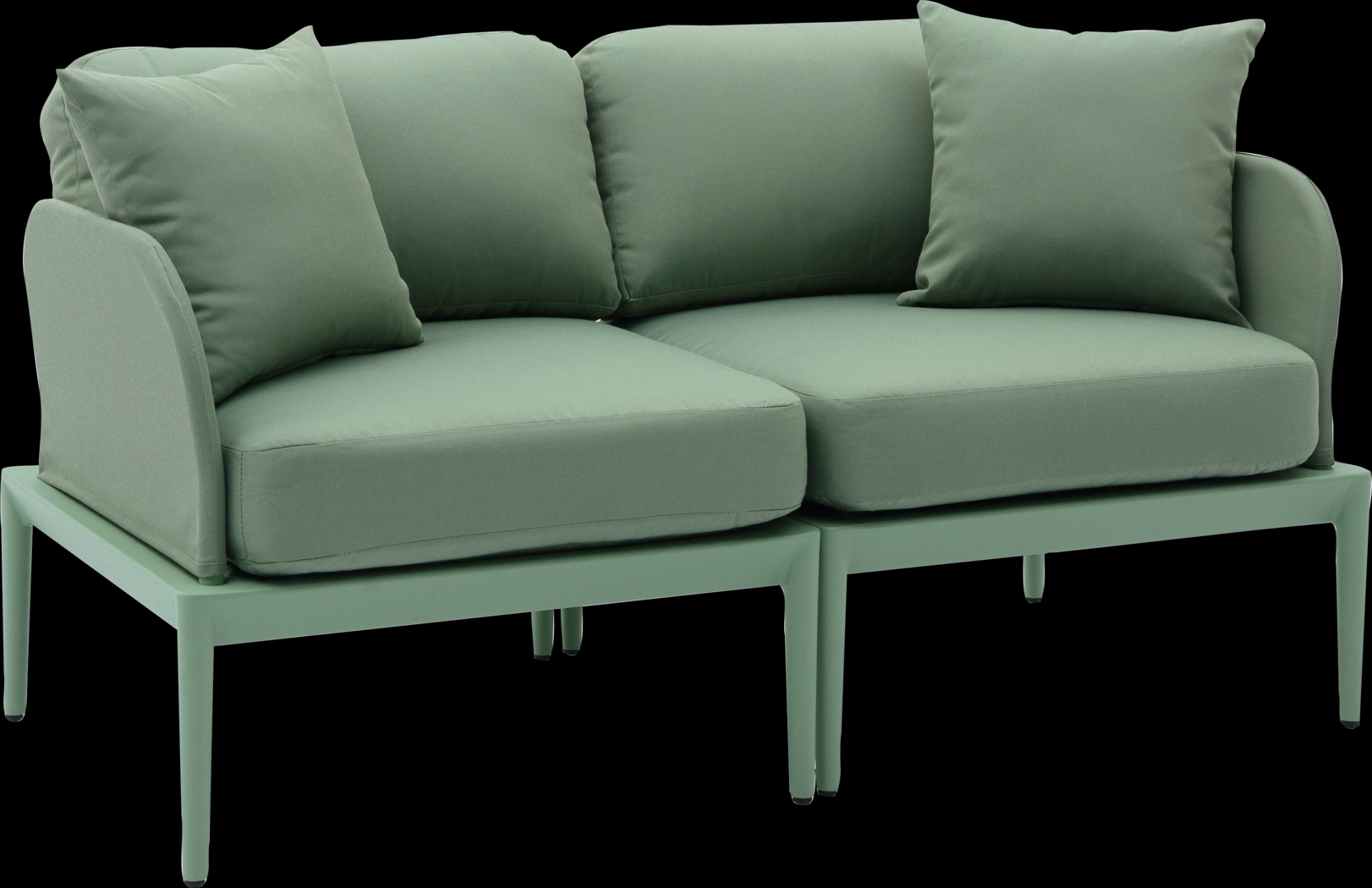Outdoor Brenkman Green Loveseat - Thumbnail - Image 3