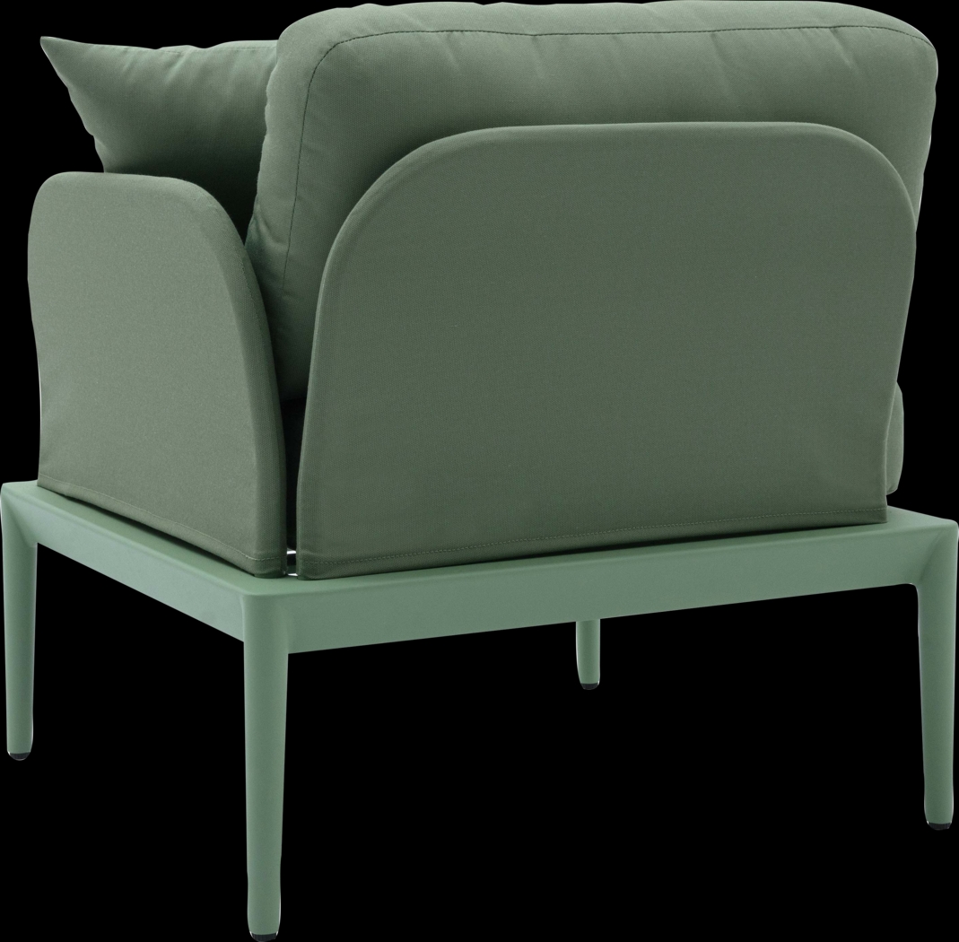 Outdoor Brenkman Green Right Corner Chair - Thumbnail - Image 3