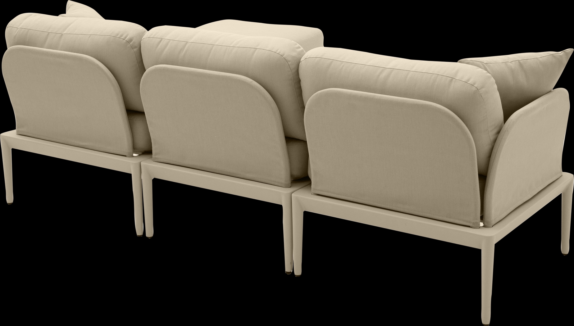 Outdoor Brenkman Taupe 4 Pc Sectional - Thumbnail - Image 4