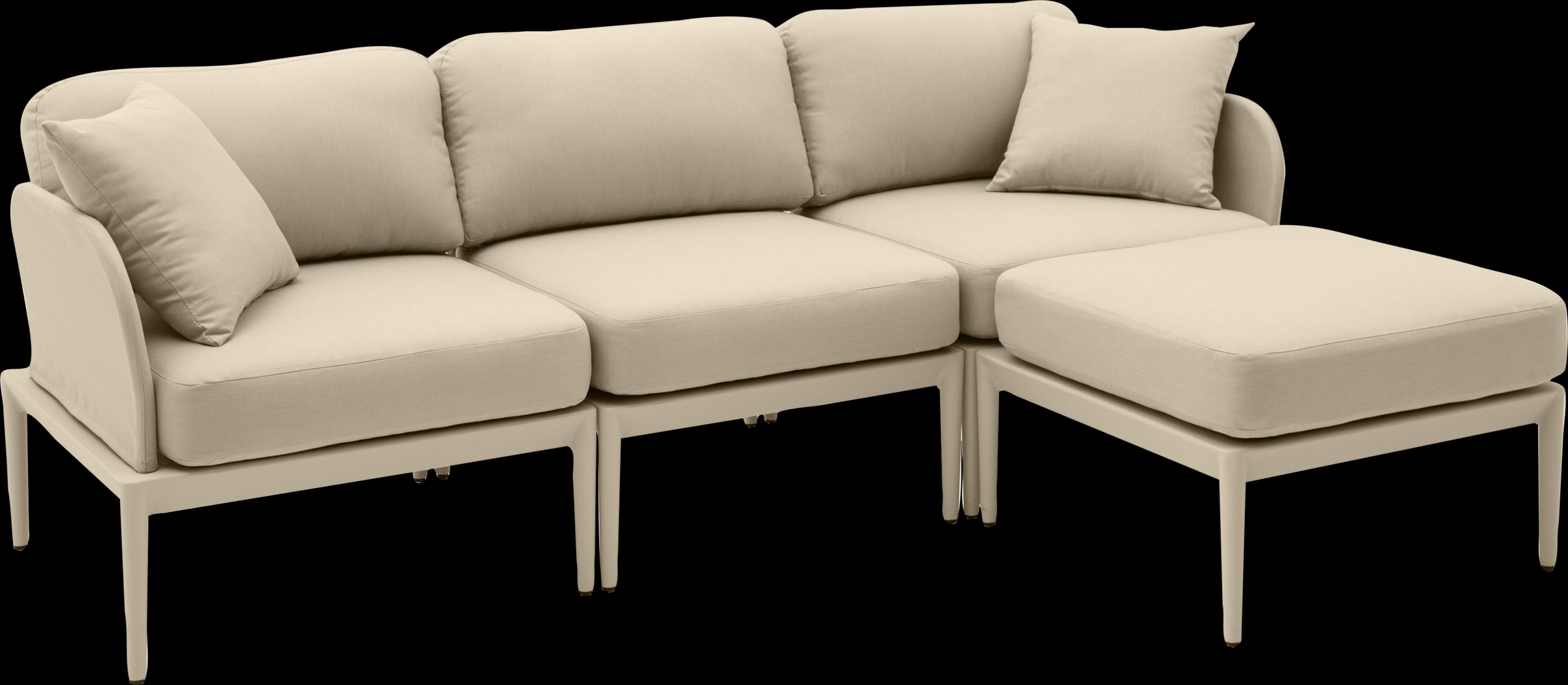 Outdoor Brenkman Taupe 4 Pc Sectional - Thumbnail - Image 1