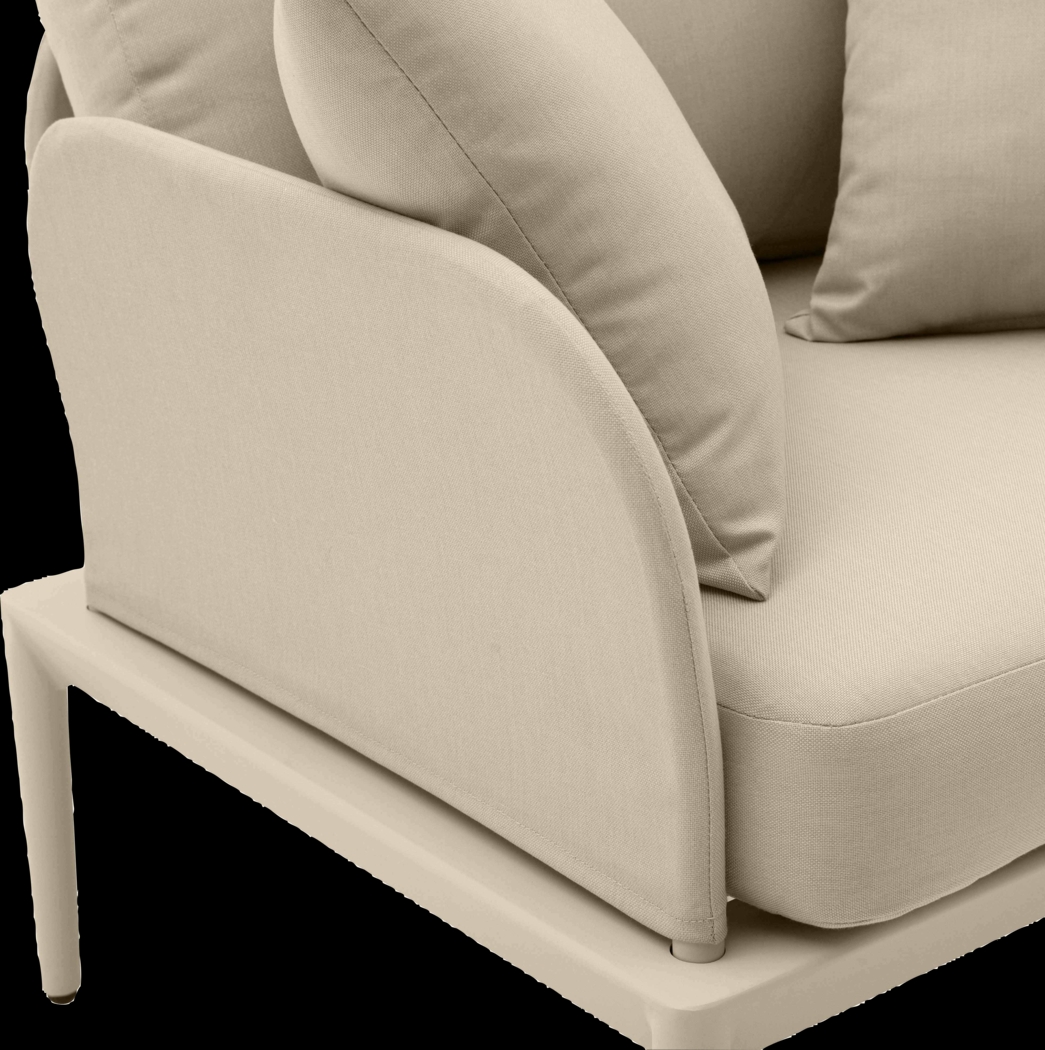 Outdoor Brenkman Taupe Arm Chair - Thumbnail - Image 4