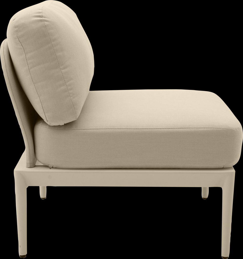 Outdoor Brenkman Taupe Armless Chair - Thumbnail - Image 3