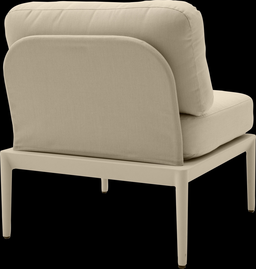Outdoor Brenkman Taupe Armless Chair - Thumbnail - Image 4