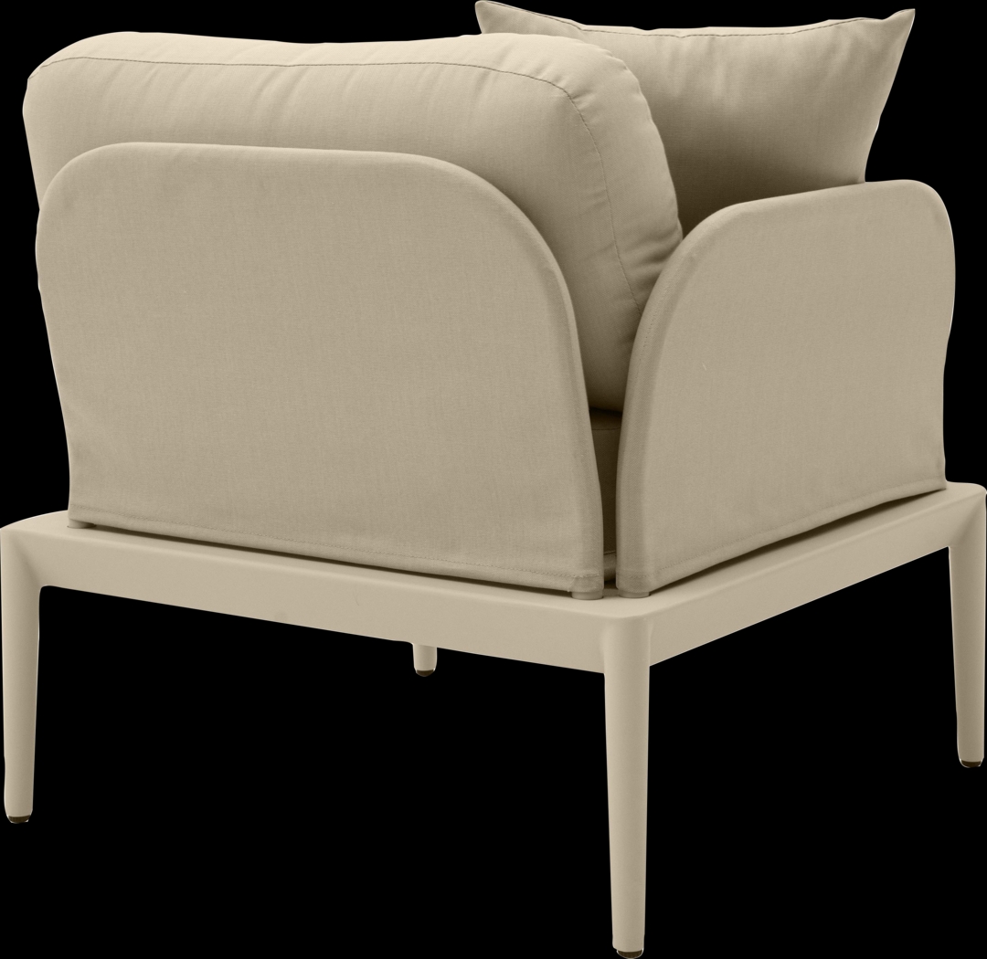 Outdoor Brenkman Taupe Left Corner Chair - Thumbnail - Image 4