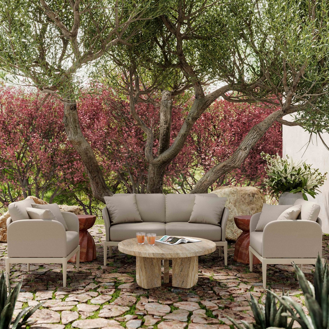 Outdoor Brenkman Taupe Loveseat - Thumbnail - Image 2