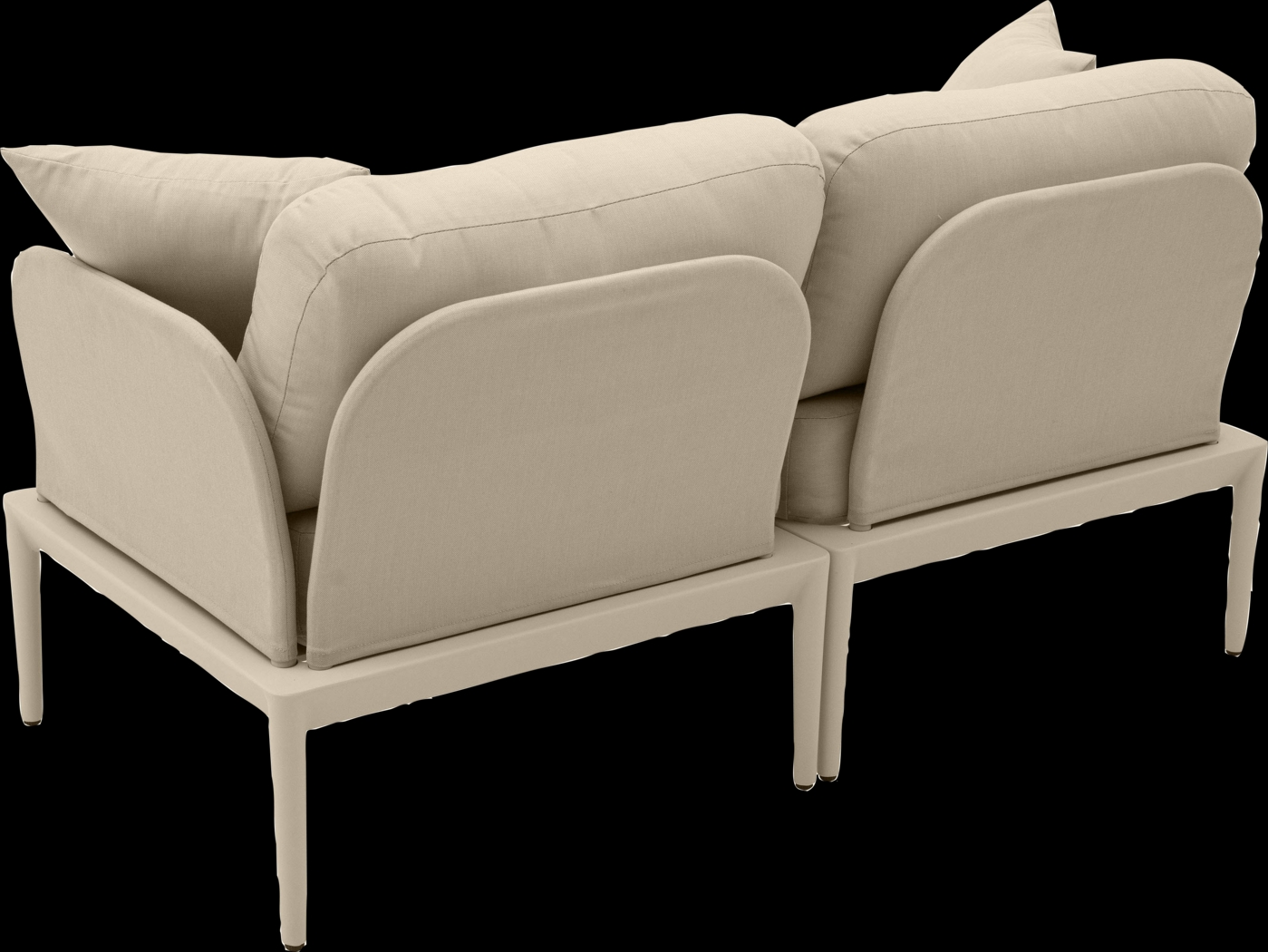 Outdoor Brenkman Taupe Loveseat - Thumbnail - Image 4