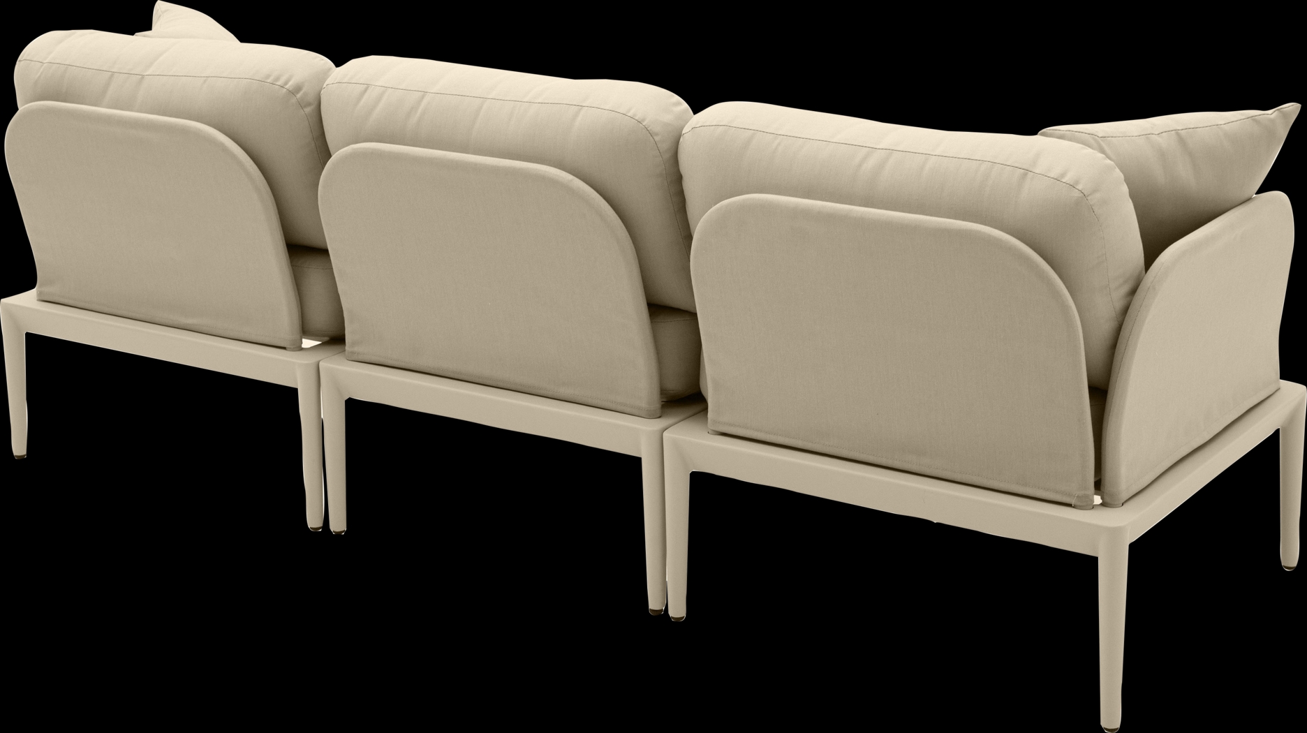 Outdoor Brenkman Taupe Sofa - Thumbnail - Image 4