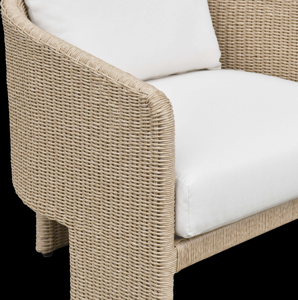 Outdoor Bresnahan Cream Accent Chair - Thumbnail - Image 4