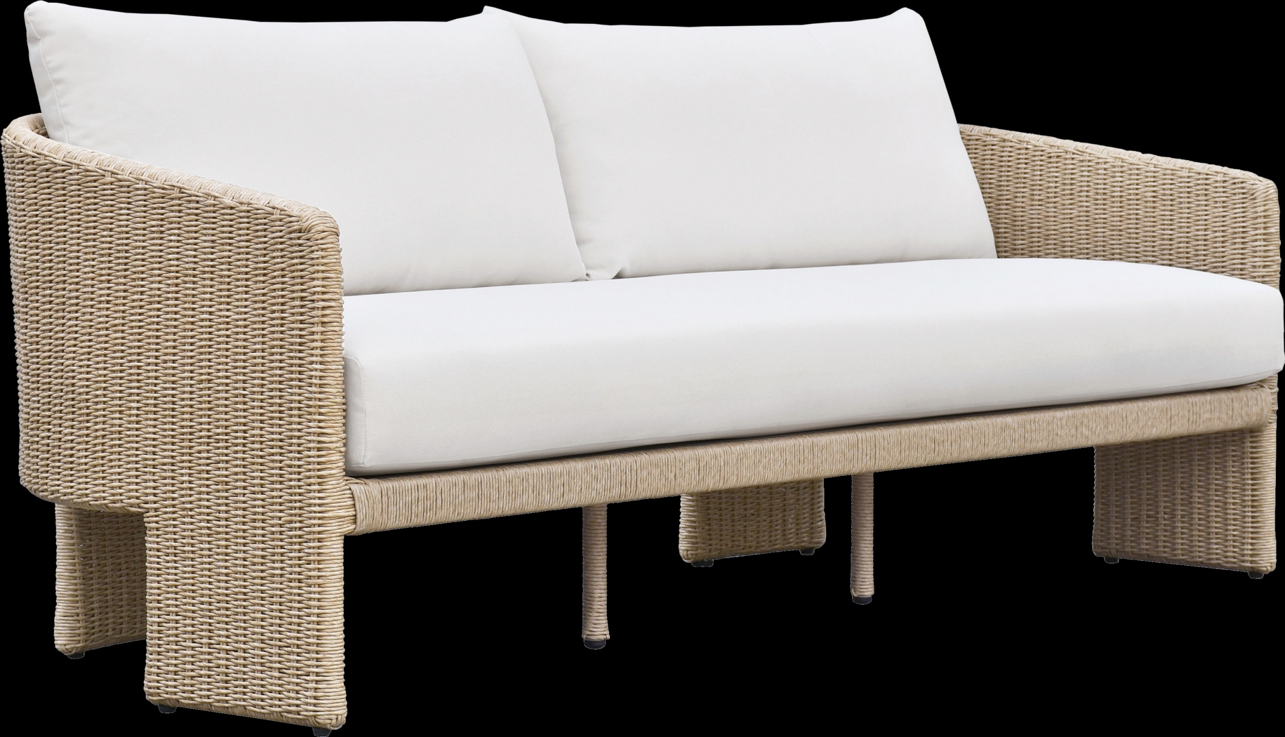 Outdoor Bresnahan Cream Sofa - Thumbnail - Image 3