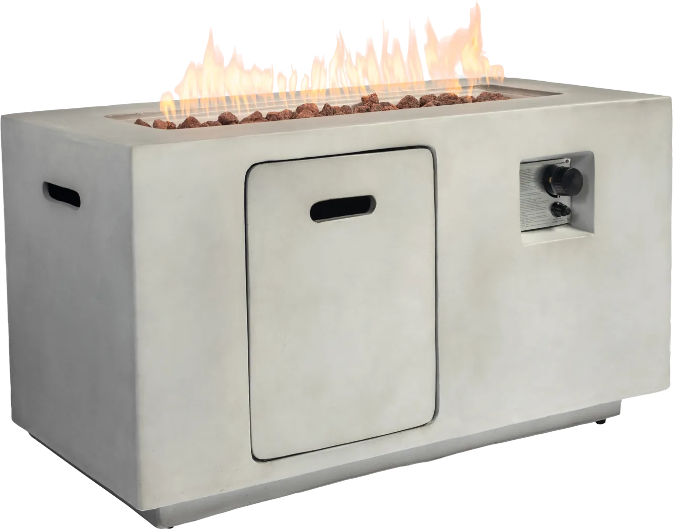 Outdoor Brushwood Gray Gas Fire Pit - Thumbnail - Image 4