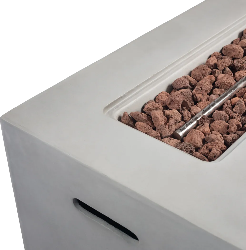 Outdoor Brushwood Gray Gas Fire Pit - Thumbnail - Image 5