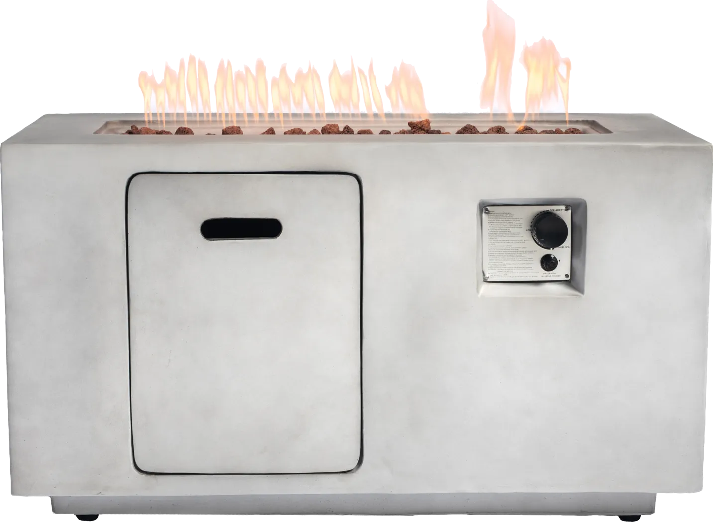 Outdoor Brushwood Gray Gas Fire Pit - Thumbnail - Image 6