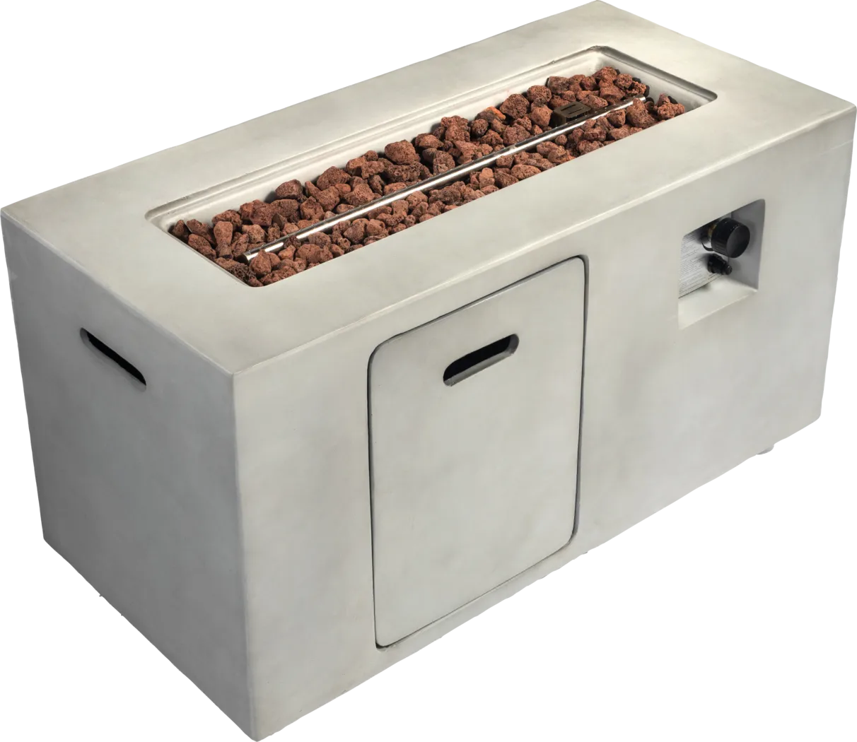 Outdoor Brushwood Gray Gas Fire Pit - Thumbnail - Image 9