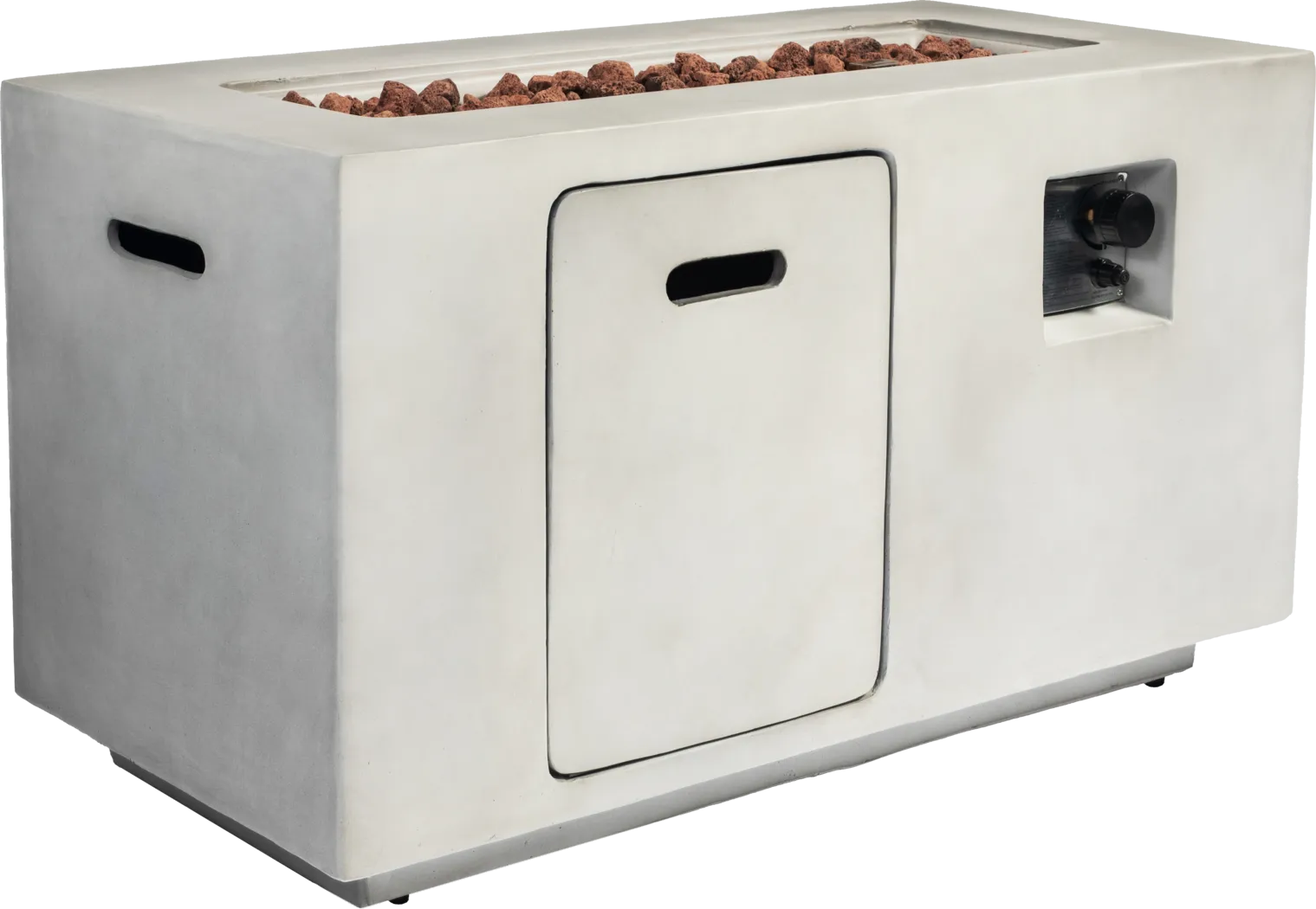 Outdoor Brushwood Gray Gas Fire Pit - Thumbnail - Image 1