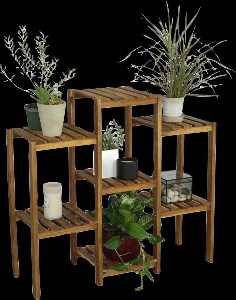 Outdoor Burgee Brown Multi-Tiered Planter - Thumbnail - Image 2