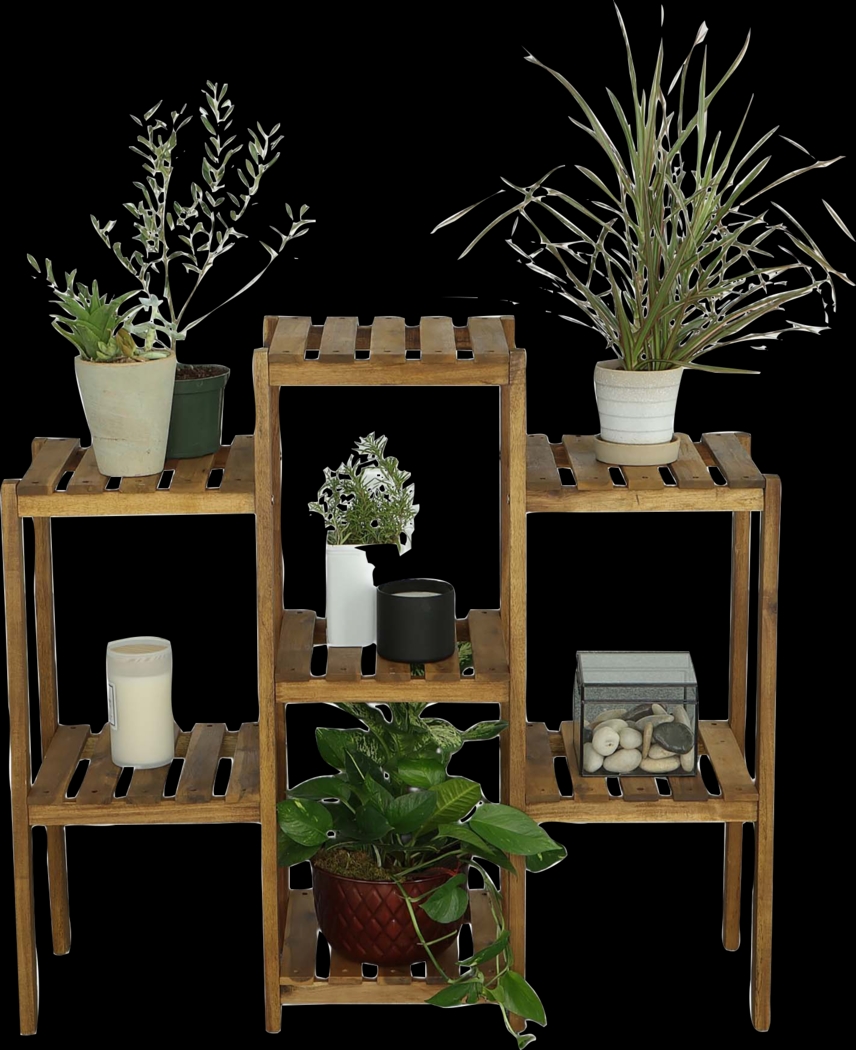 Outdoor Burgee Brown Multi-Tiered Planter - Thumbnail - Image 4