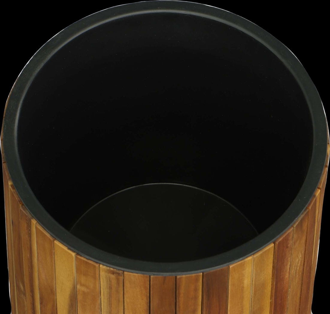 Outdoor Burgee Brown Round Planter - Thumbnail - Image 3