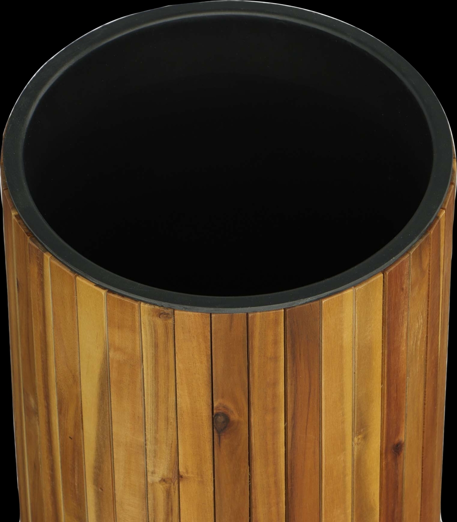 Outdoor Burgee Brown Round Planter - Thumbnail - Image 4
