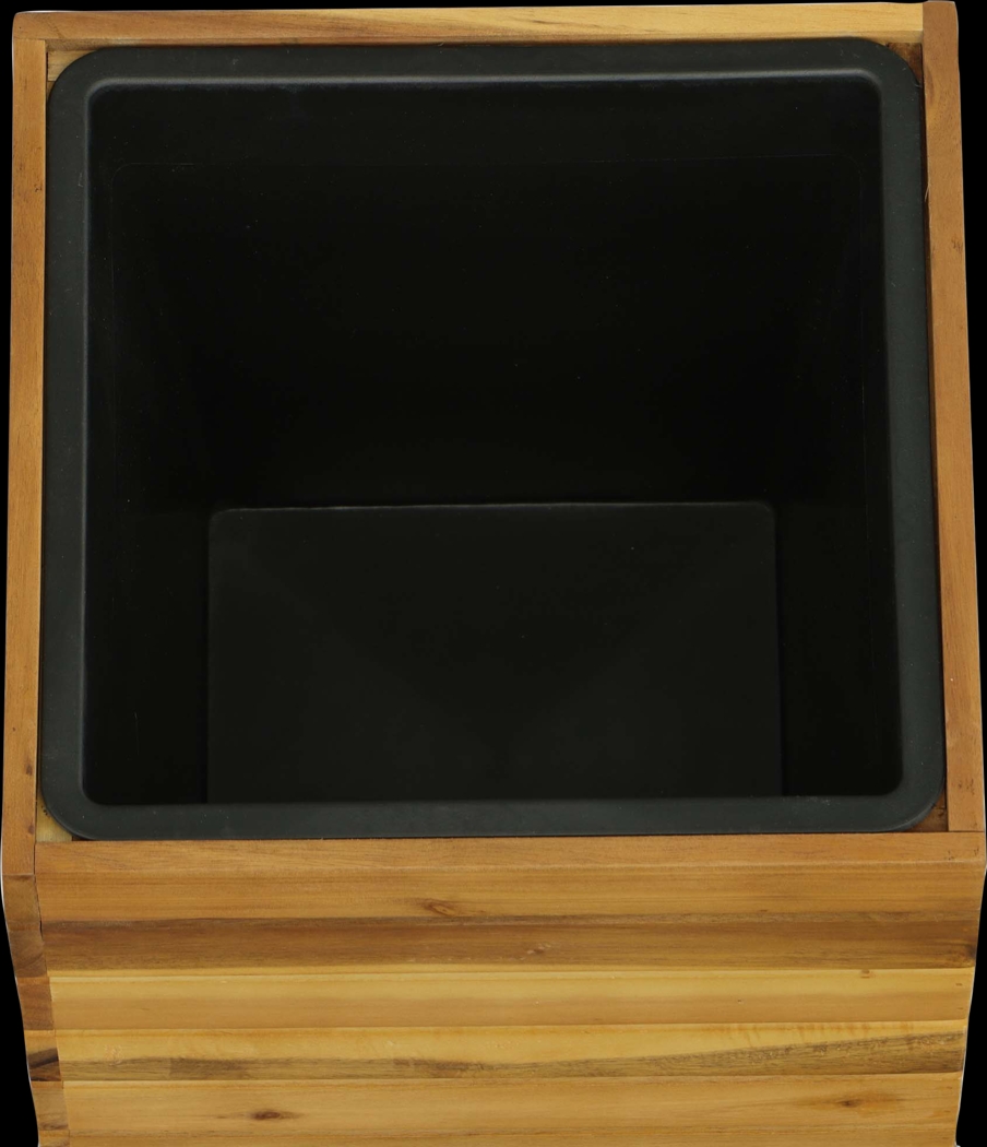 Outdoor Burgee Brown Square Planter w/ Metal Legs - Thumbnail - Image 3