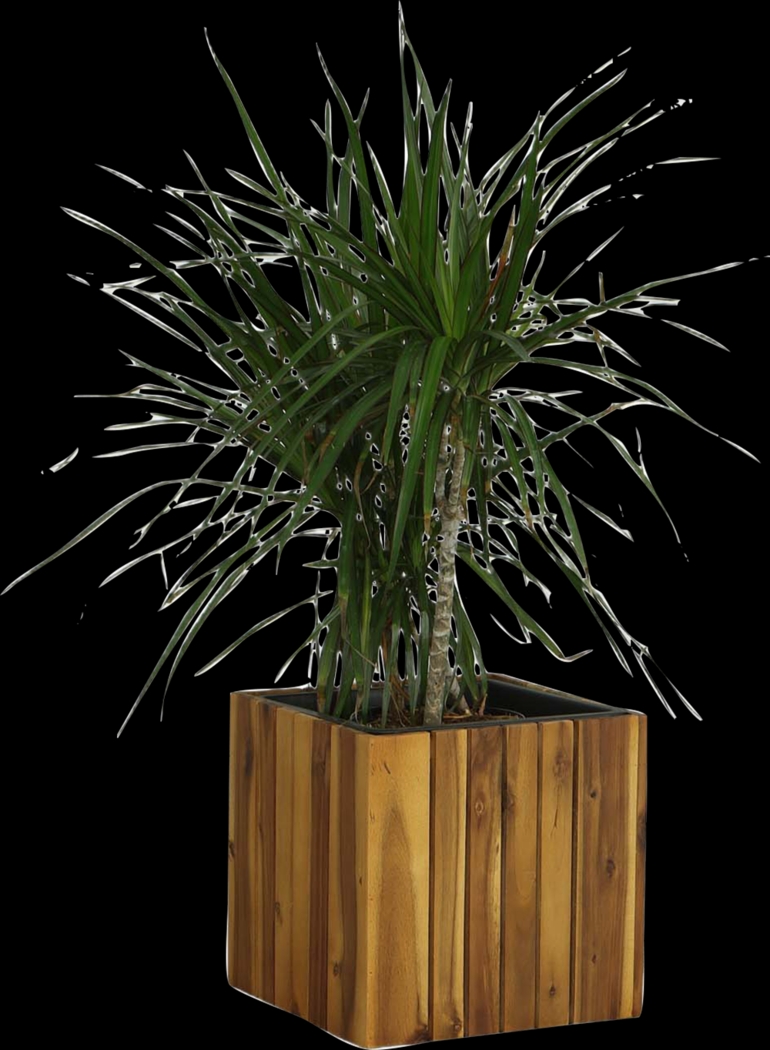 Outdoor Burgee Brown Square Planter - Thumbnail - Image 2