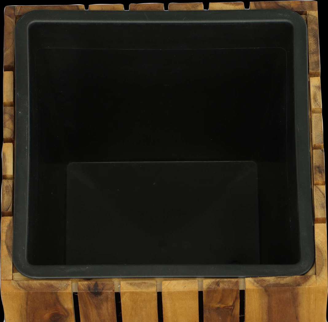 Outdoor Burgee Brown Square Planter - Thumbnail - Image 3