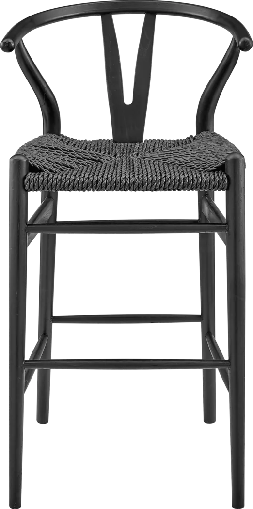 Outdoor Byrnwood Black Barstool - Thumbnail - Image 2