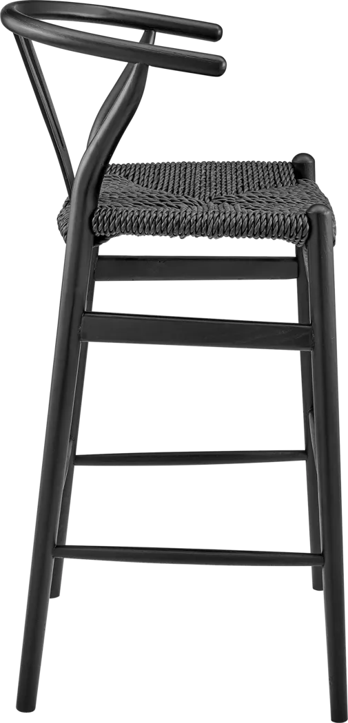 Outdoor Byrnwood Black Barstool - Thumbnail - Image 3