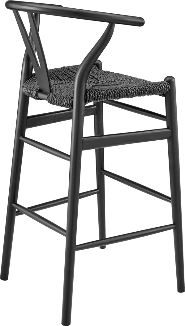 Outdoor Byrnwood Black Barstool - Thumbnail - Image 4